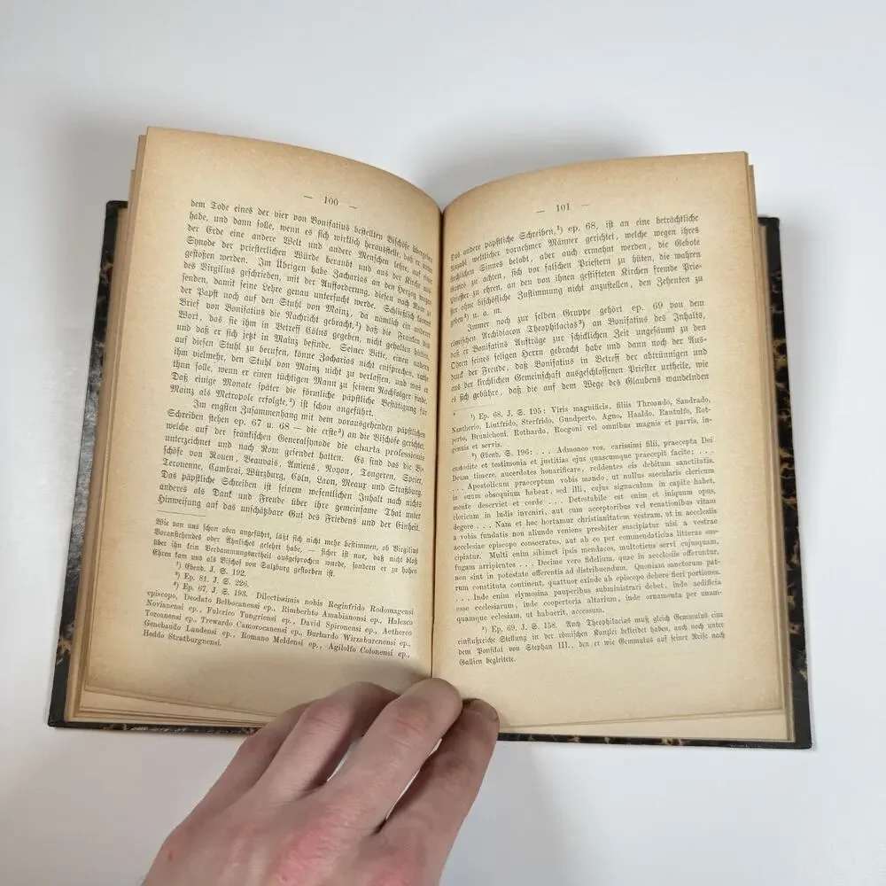 Die Bonifatianische Briefsammlung G Pfahler 1882 Antique Book Germany Language